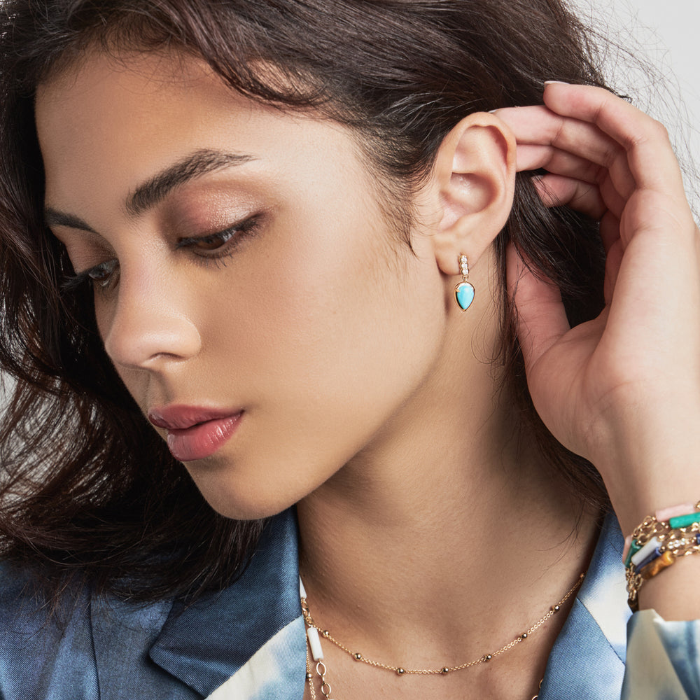 Turquoise drop earrings