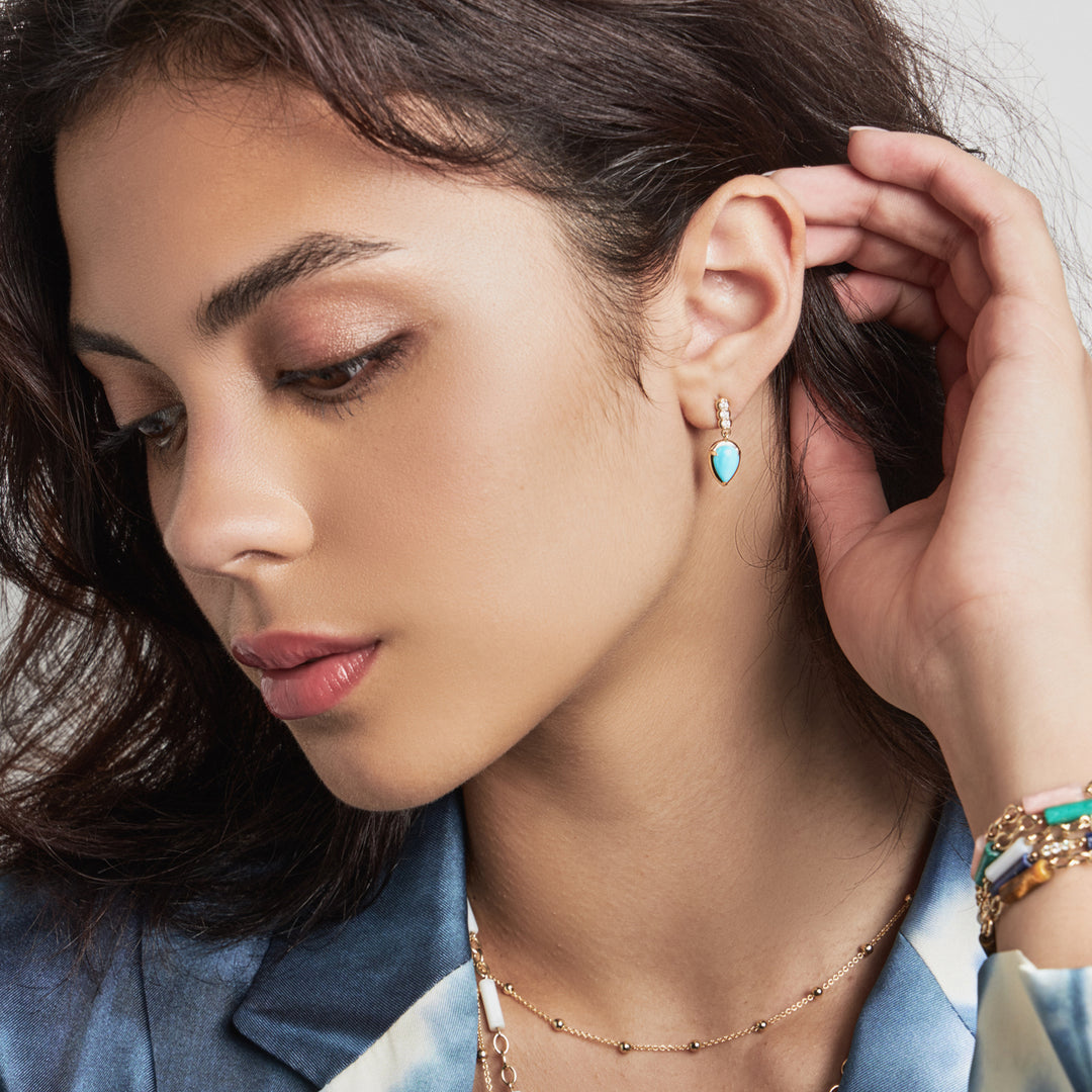 Turquoise drop earrings