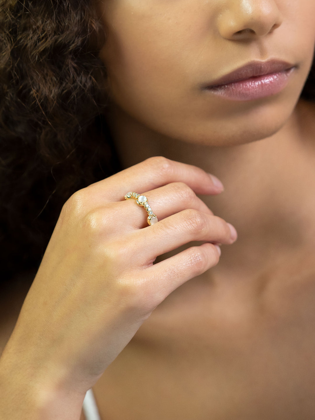 Palace Bauble Ring - Mother of Pearl