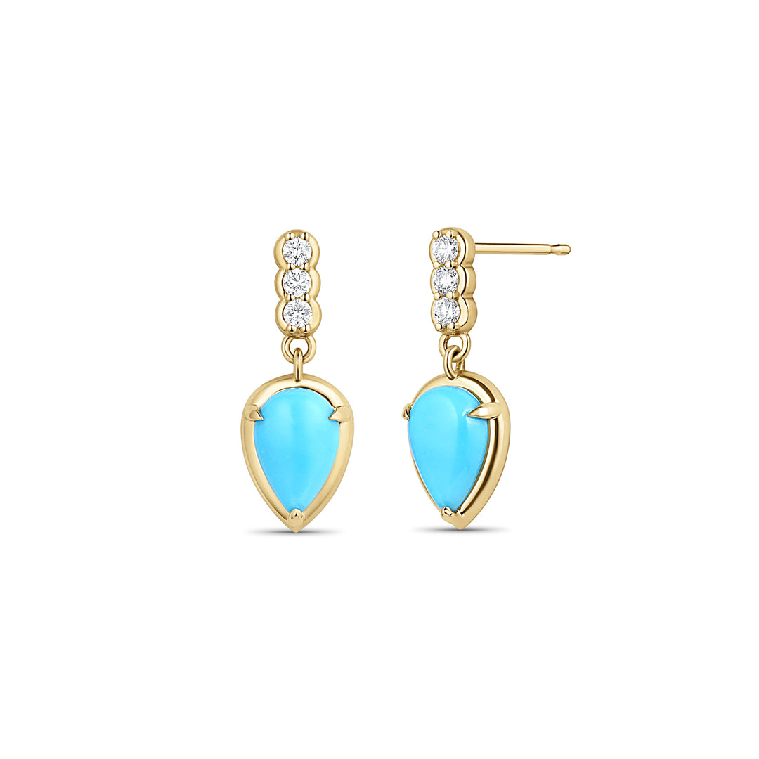 turquoise drop earrings