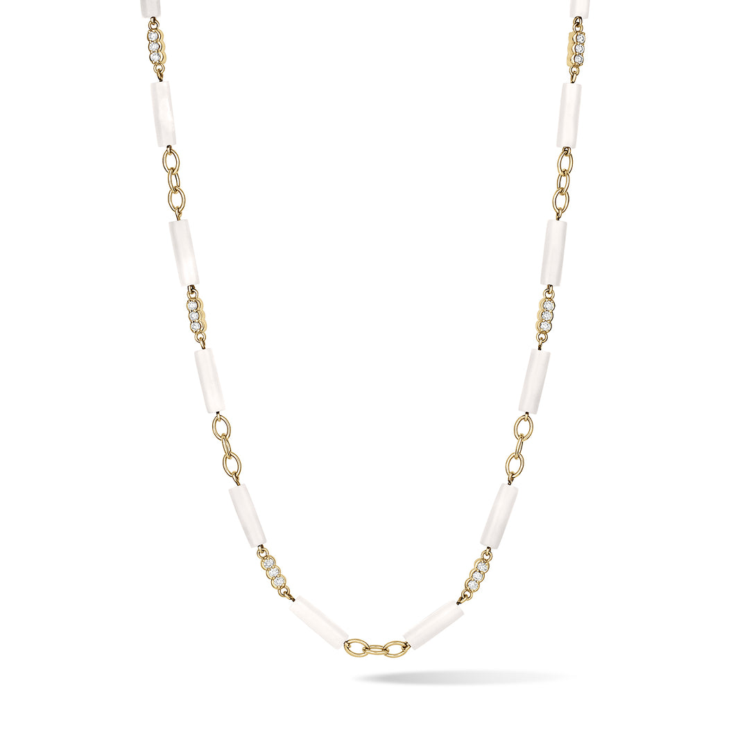 Palace Diamond Bead Chain Mother of Pearl