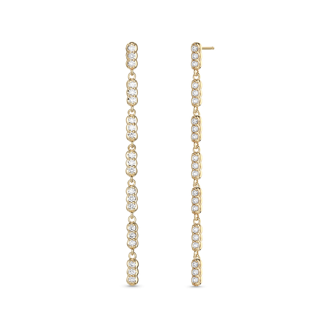 Palace Diamond Line Earrings