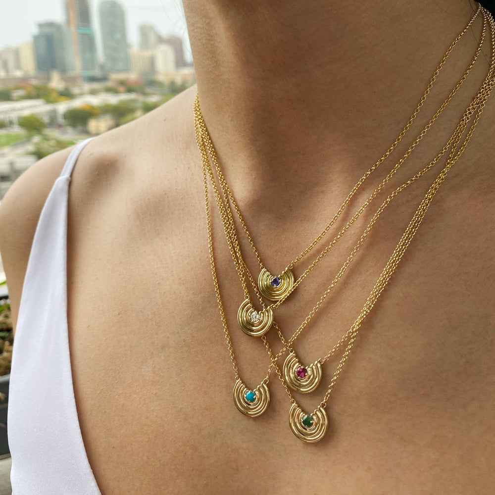 Petite Revival Necklace Aquamarine - ParkFord