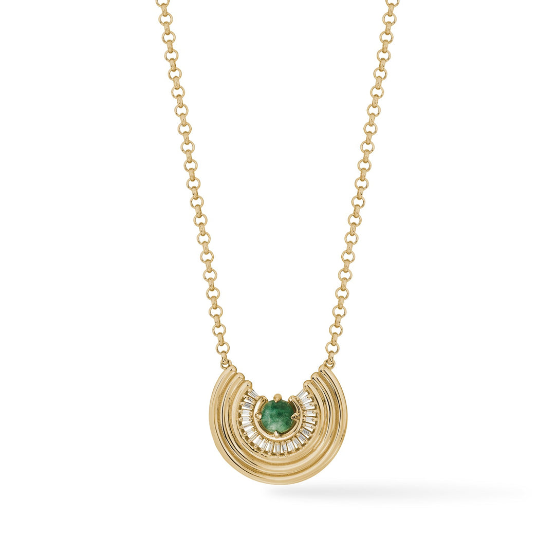 Revival Baguette Necklace Jade - ParkFord