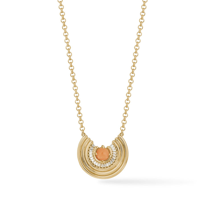 Revival Baguette Necklace Pink Coral - ParkFord