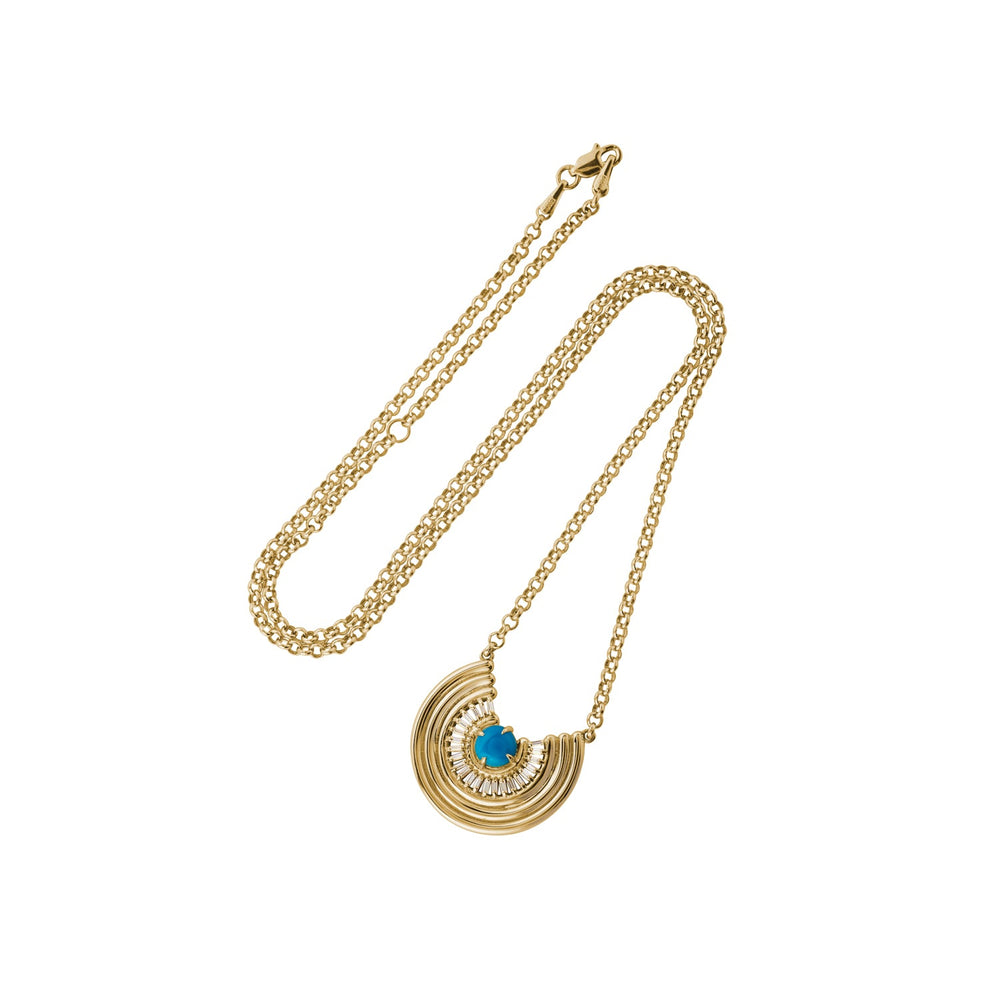 Revival Baguette Necklace Turquoise - ParkFord