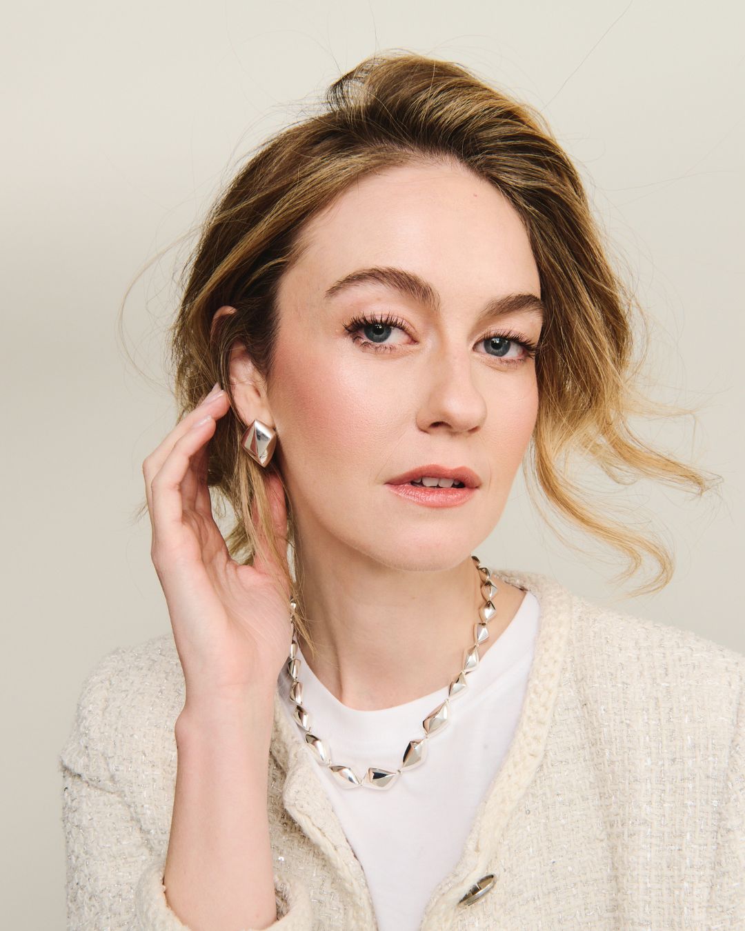 Forma Collar Necklace Silver