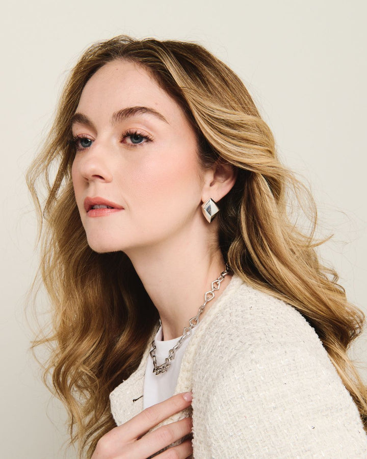 Forma Origin Stud Earrings Silver