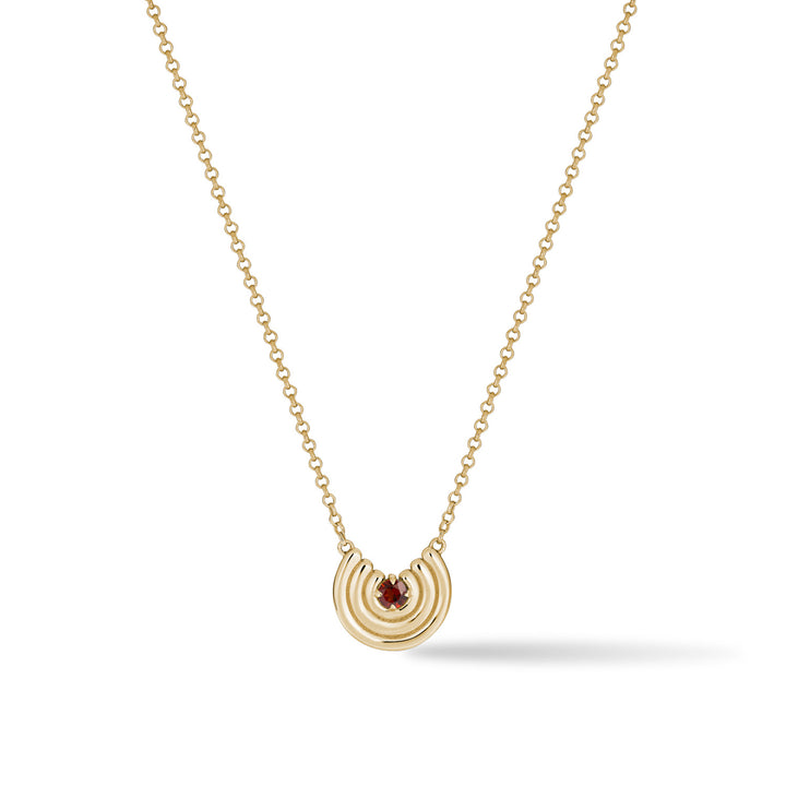 Petite Revival Necklace Garnet