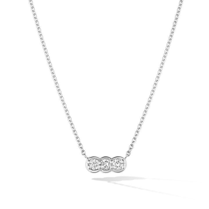 Palace Trio Necklace Silver
