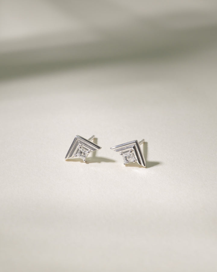 Mini Frame Studs Silver