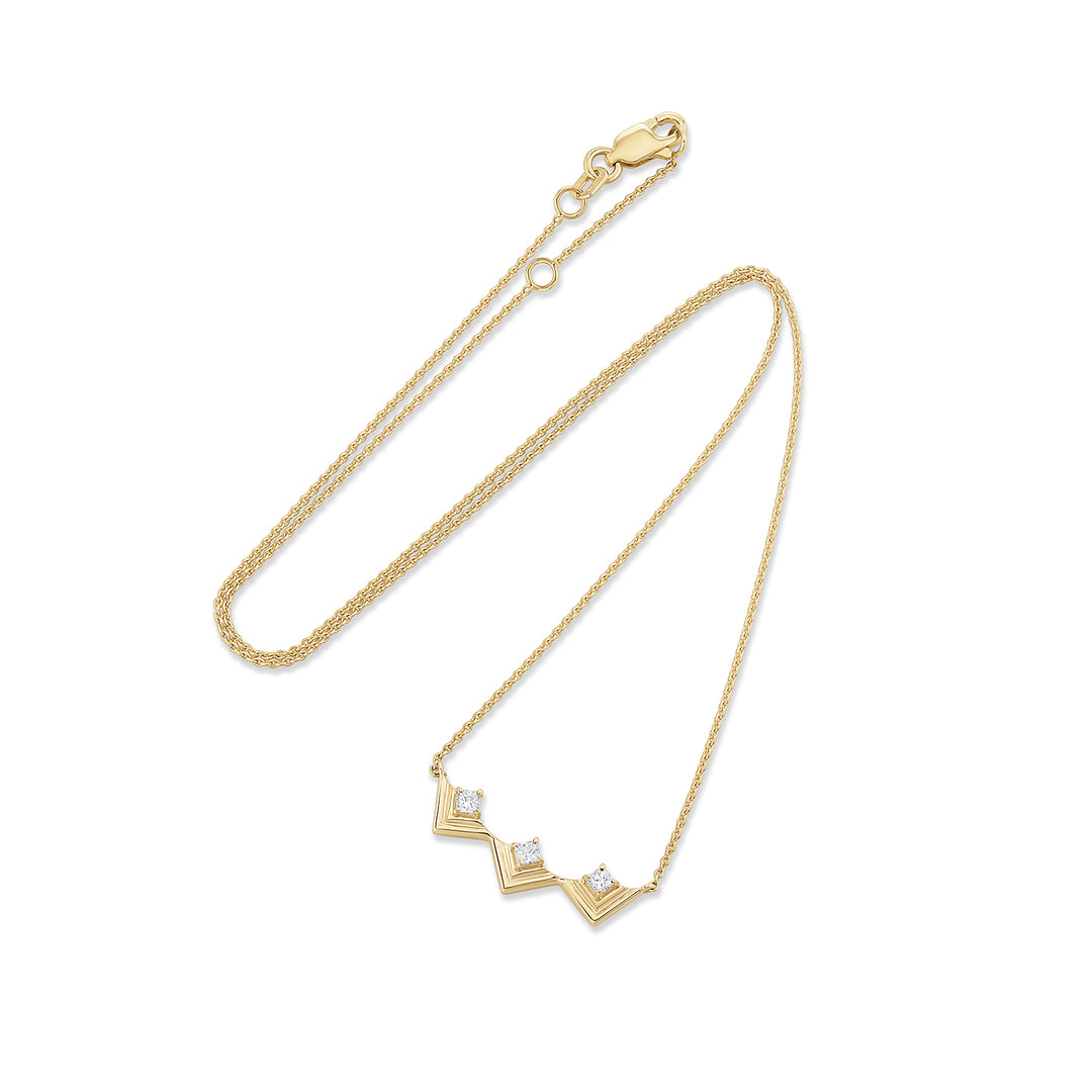 Mini Frame Necklace Diamond