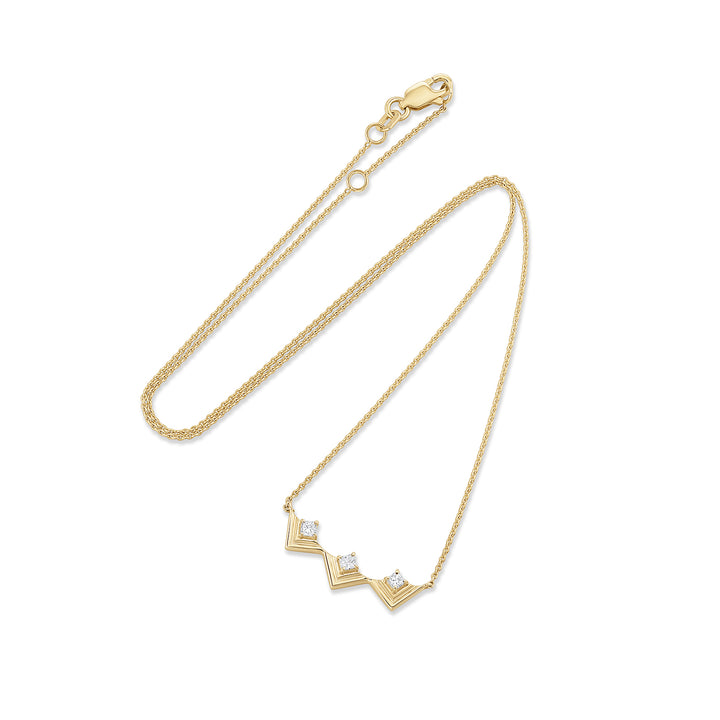 Mini Frame Necklace Diamond