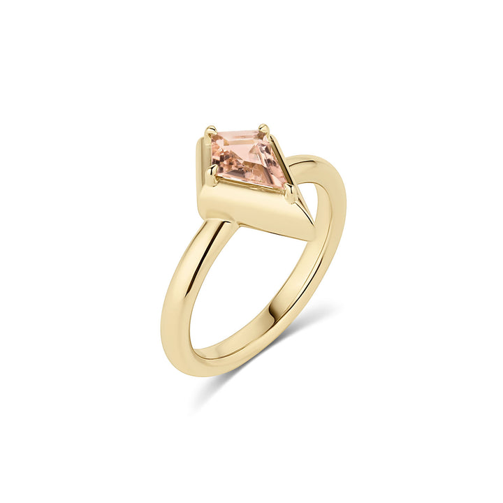 Bonbon Peach Tourmaline Ring
