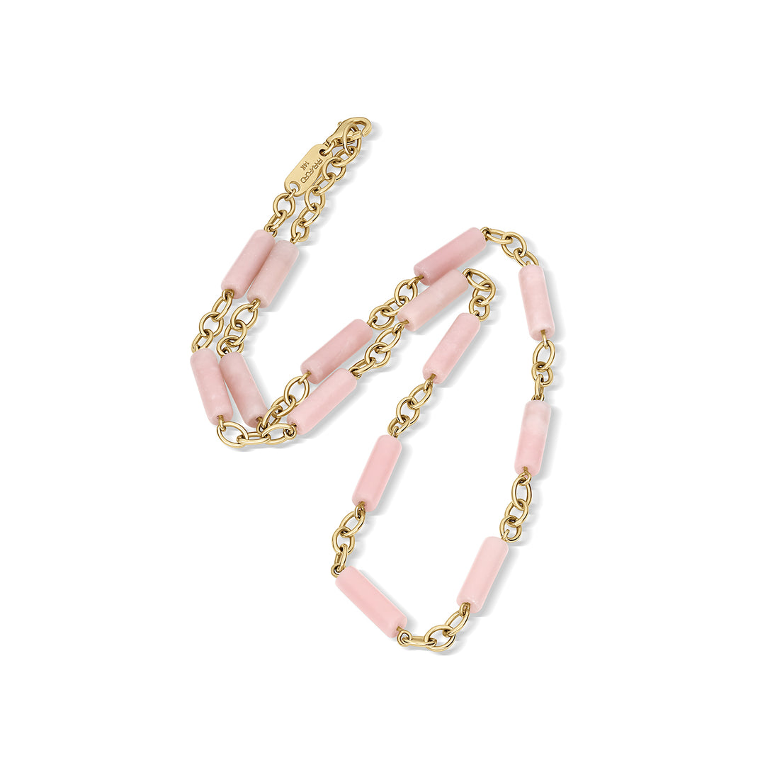 Palace Bead Chain Pink Opal