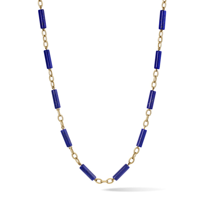 Lapis chain necklace