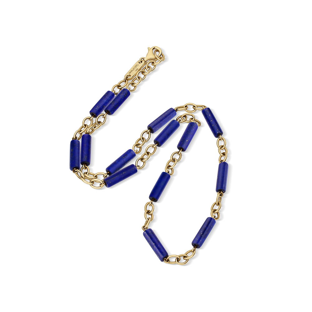 Lapis lazuli chain necklace