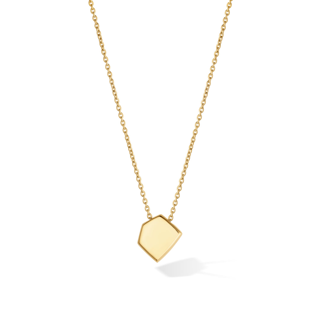 Forma Facet Pendant Necklace Vermeil