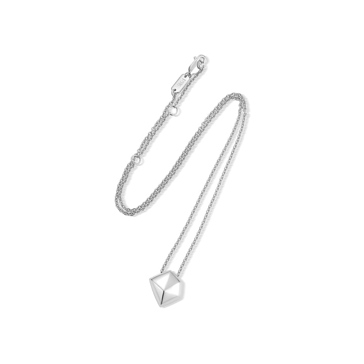 Forma Facet Pendant Necklace Silver