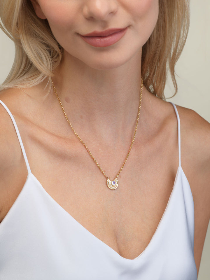 Revival Row Necklace Moonstone