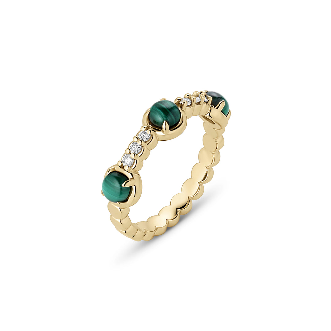 Palace Bauble Ring - Malachite