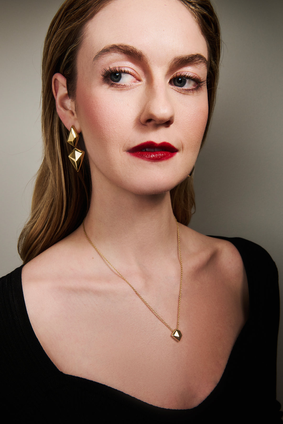 Forma Facet Pendant Necklace Vermeil