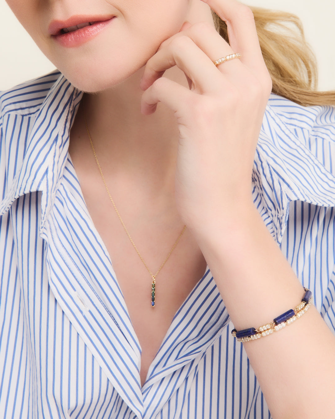 Revival Stiletto Necklace - Marine