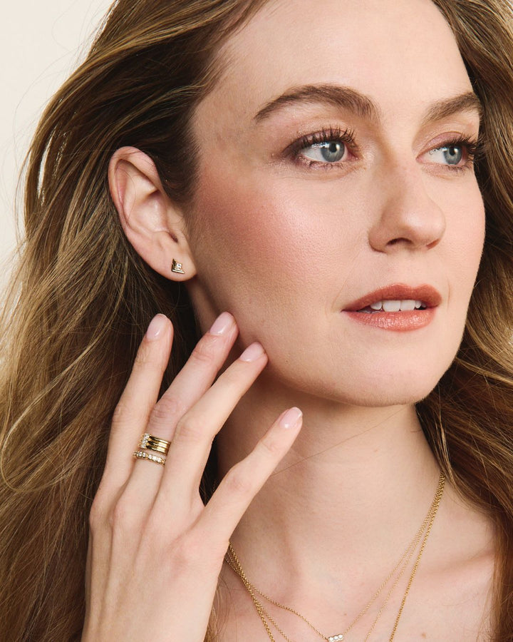 Mini Frame Studs Diamond