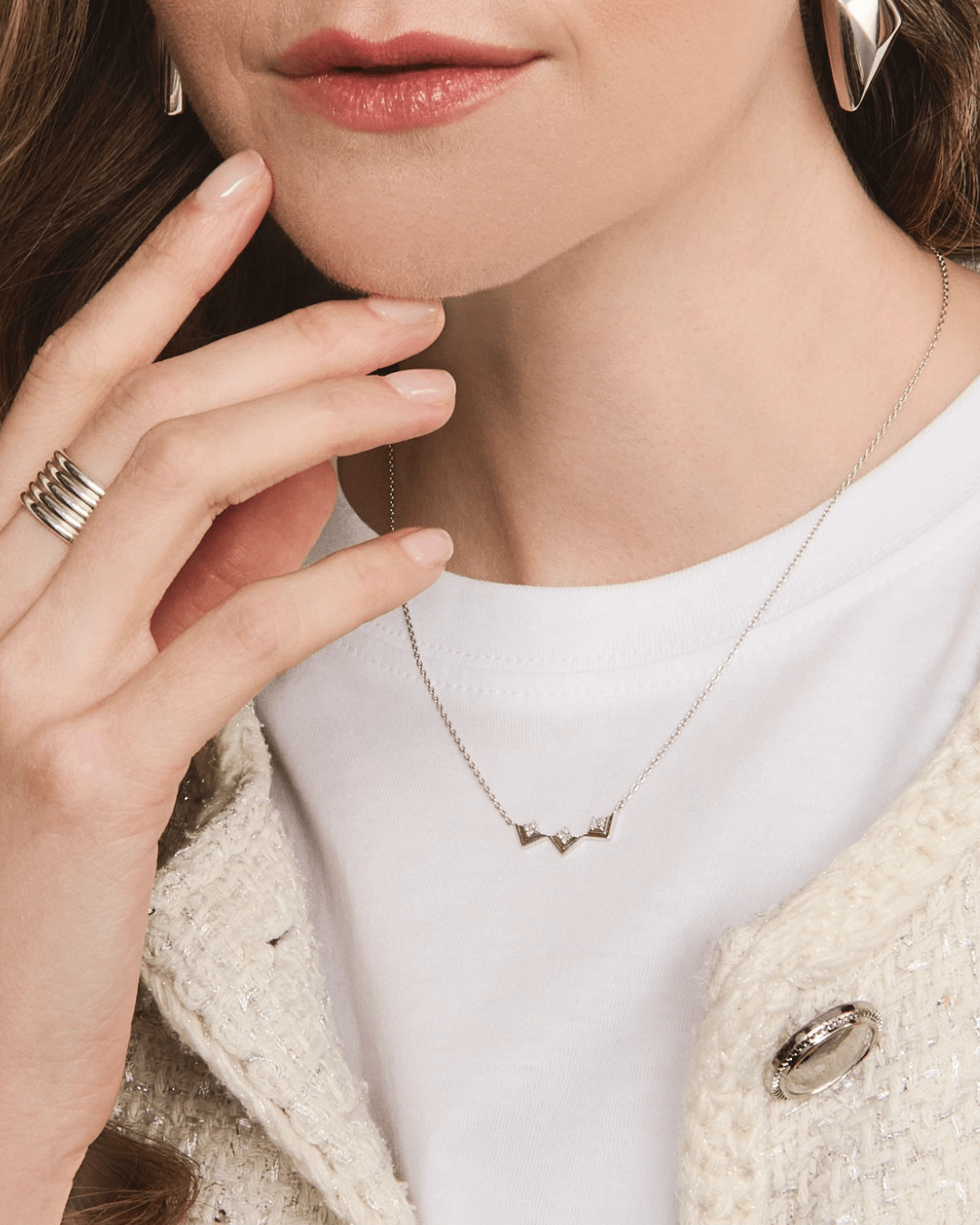 Mini Frame Necklace Silver - ParkFord