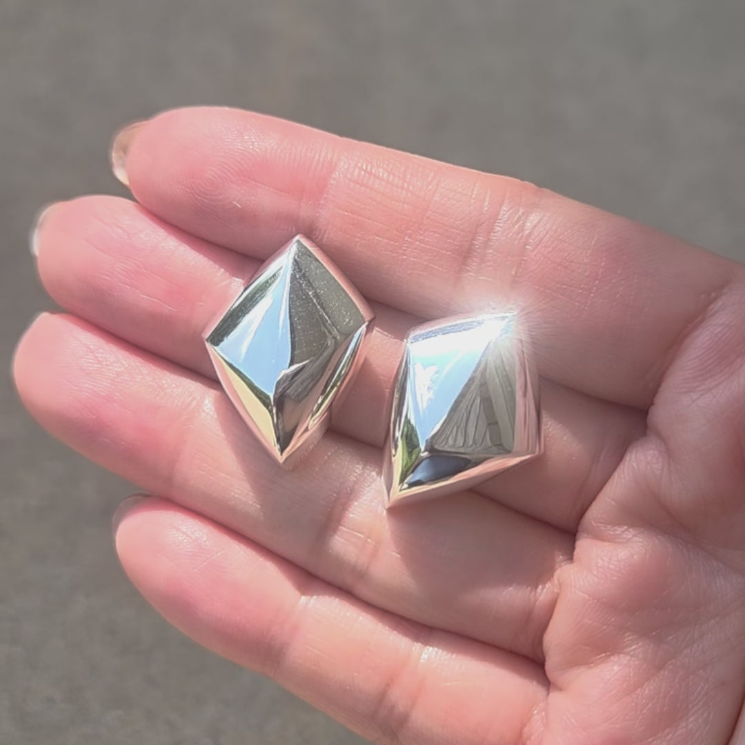 Forma Origin Stud Earrings Silver