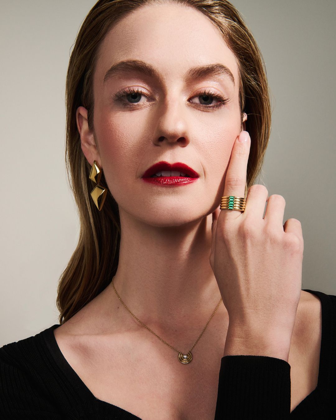 Revival Emerald Stack Ring