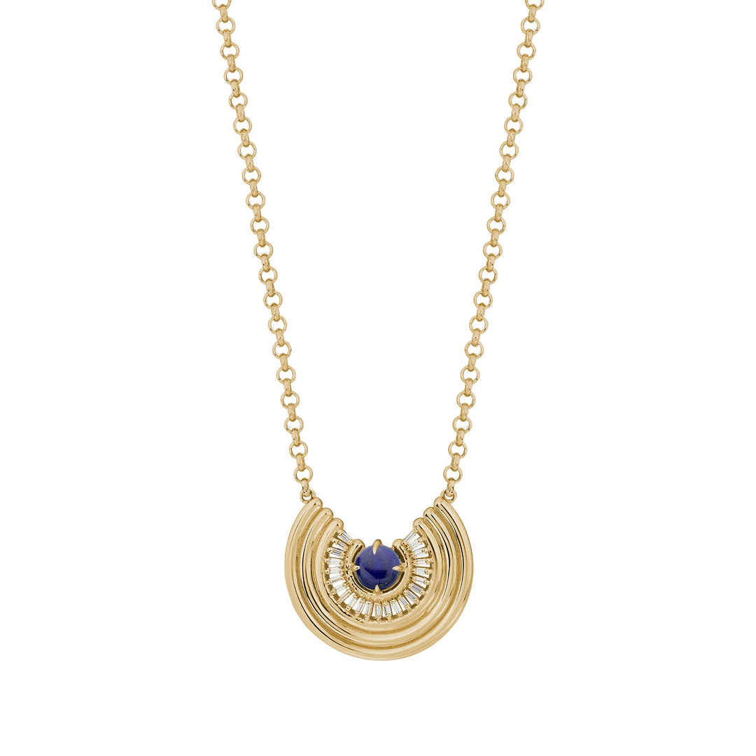 Revival Baguette Necklace Lapis - ParkFord